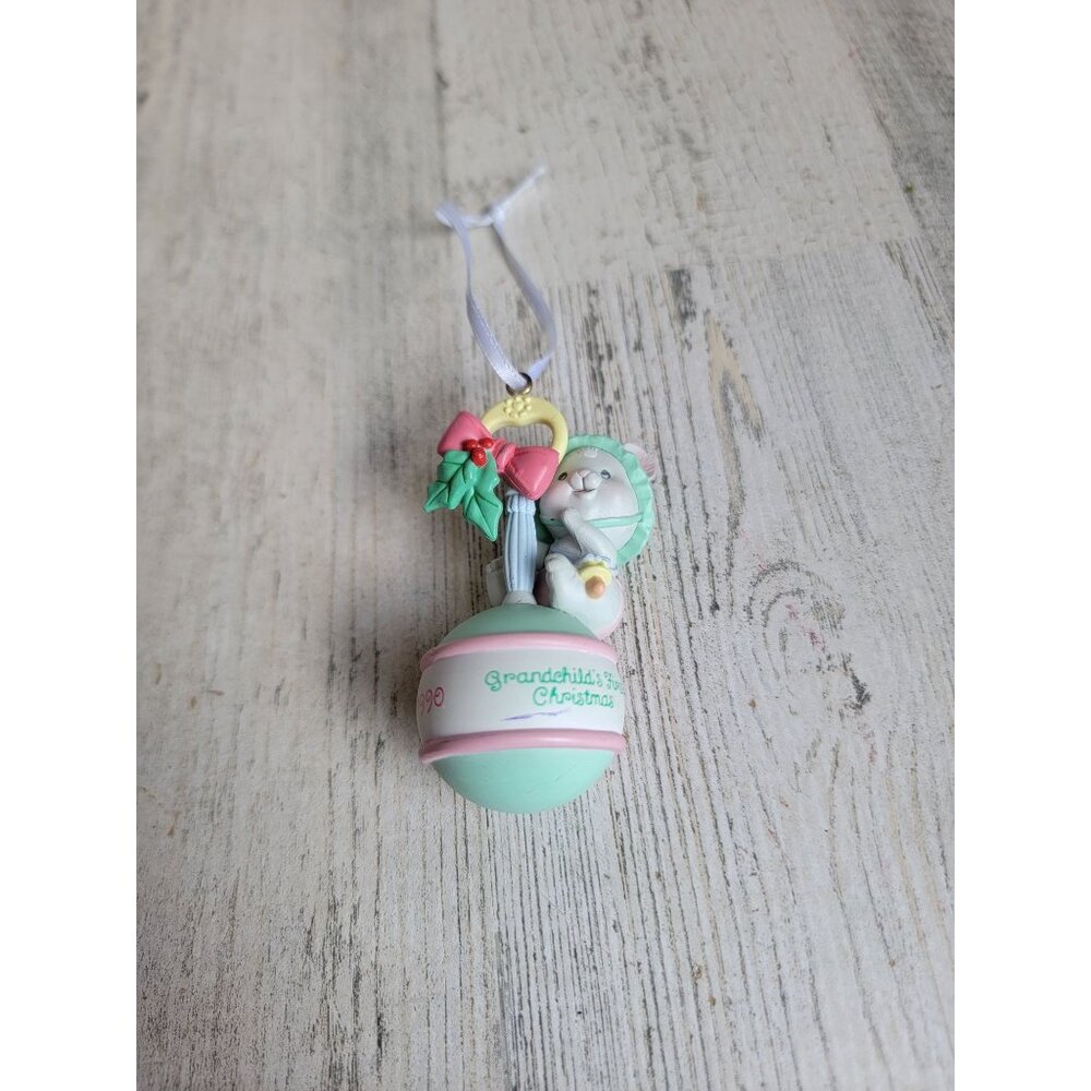 Hallmark grandchild first Christmas 1990 ornament Xmas